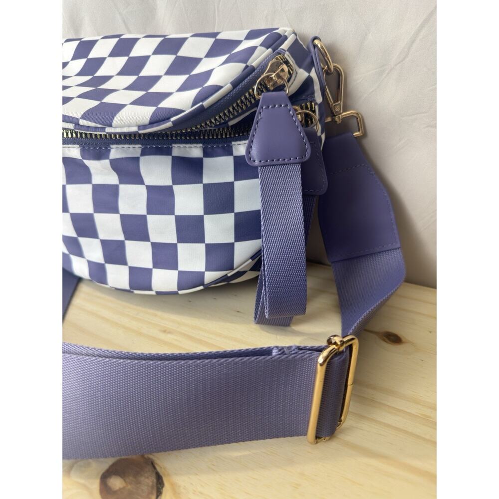 Crossbody Bags for Women Checkered Bum Bag Shoulder Bag Fanny Pack - Picture 8 of 14